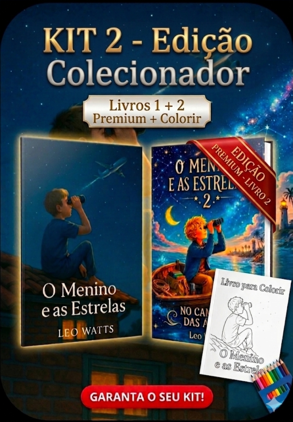 Kit completo da coleção Livros do Leo