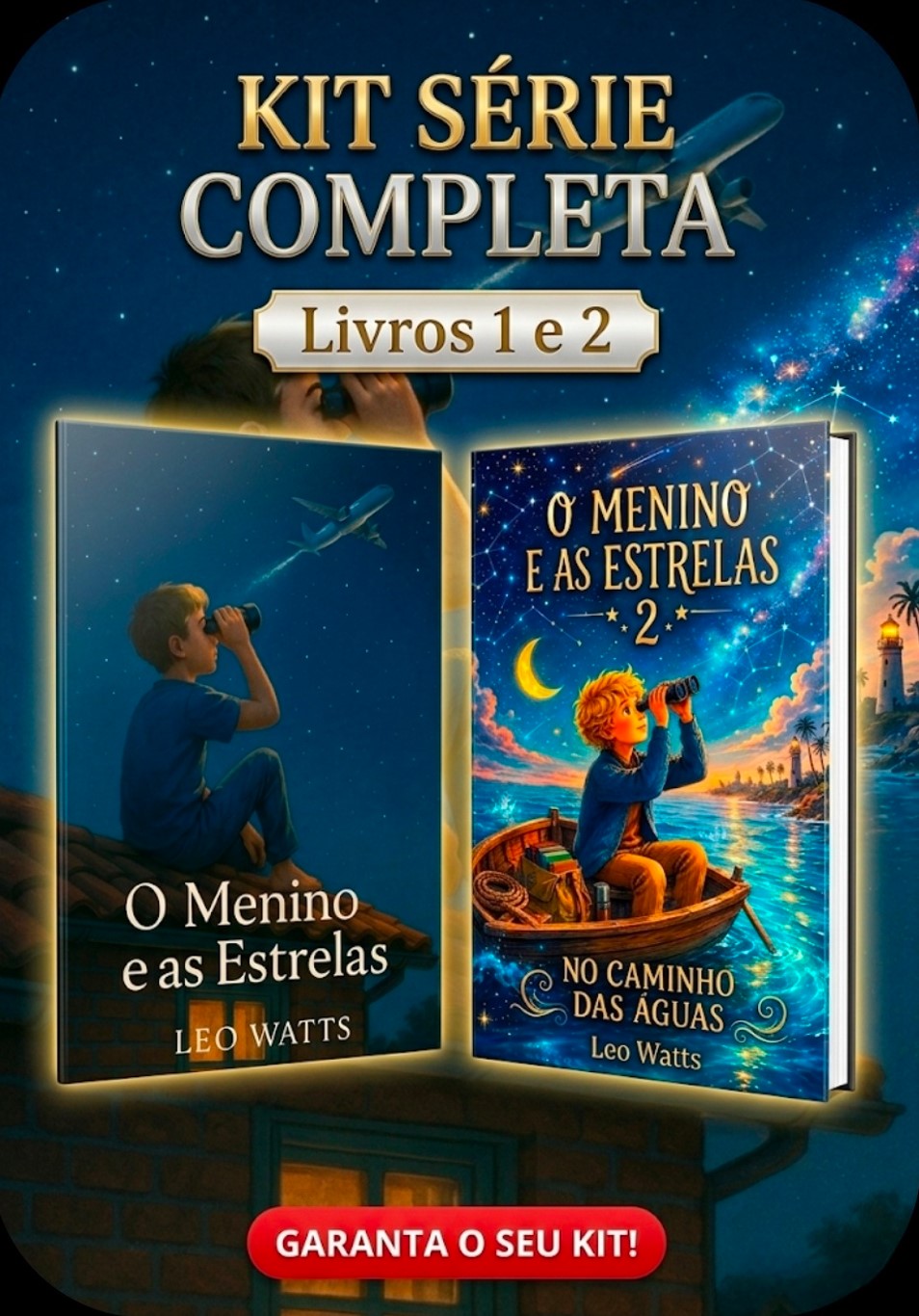 Kit com os livros 1 e 2 da coleção